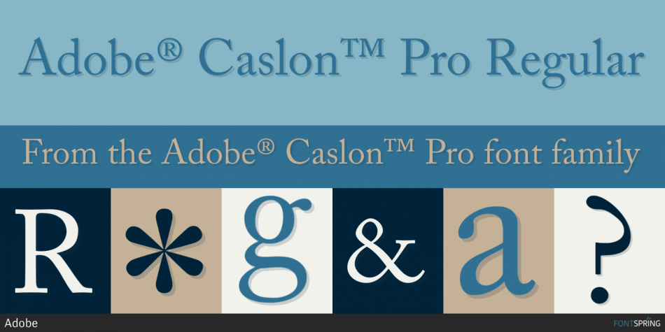 adobe caslon font free